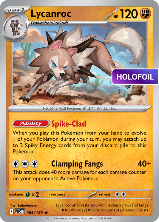 Lycanroc - 085/159 (JTG) #085 [EN/H] s/o