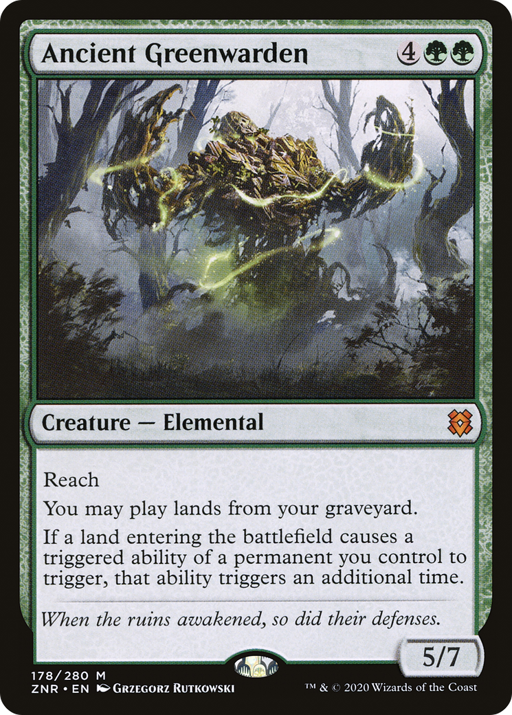 Ancient Greenwarden (ZNR) #178 [EN/N]
