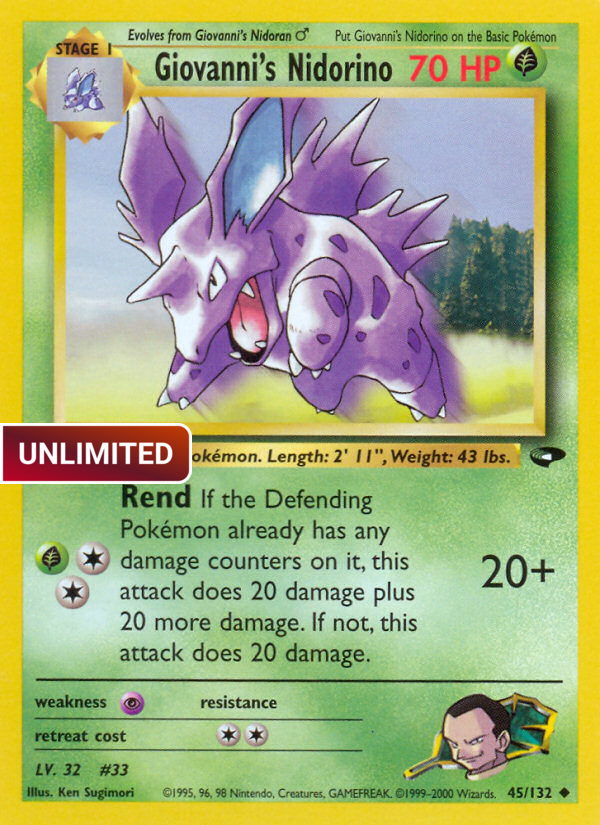 Giovanni's Nidorino (G2) #45 [EN/U]
