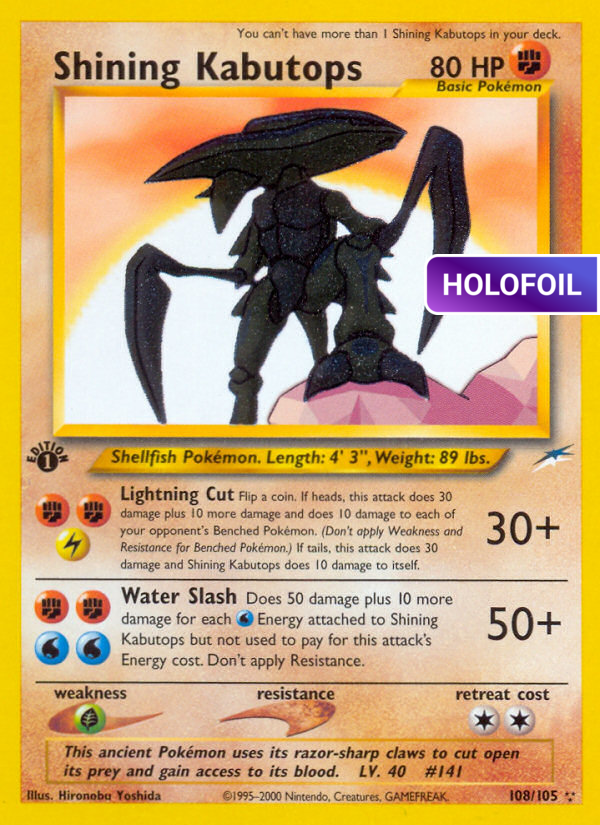 Shining Kabutops (N4) #108 [EN/1EH]