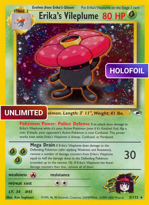 Erika's Vileplume (G1) #005 [EN/UH]