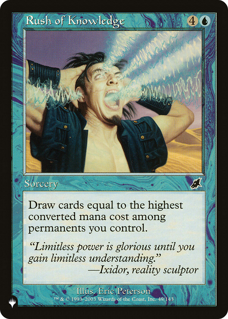 Rush of Knowledge (PLST) #SCG-49 [EN/N] s/o