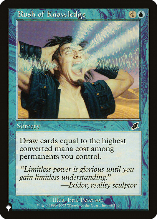 Rush of Knowledge (PLST) #SCG-49 [EN/N] s/o