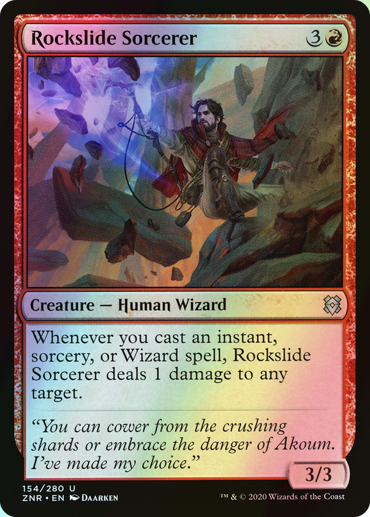 Rockslide Sorcerer (ZNR) #154 [EN/F] s/o