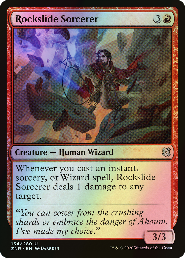 Rockslide Sorcerer (ZNR) #154 [EN/F] s/o