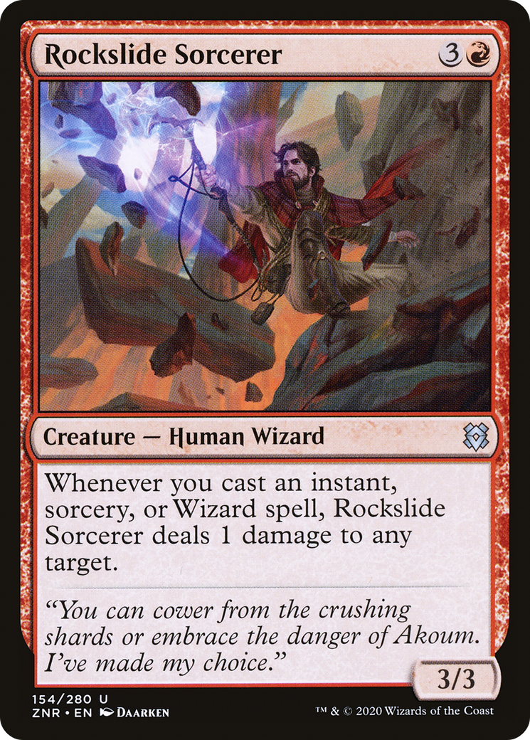 Rockslide Sorcerer (ZNR) #154 [EN/N] s/o