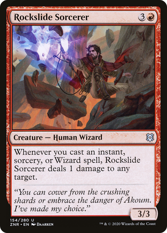 Rockslide Sorcerer (ZNR) #154 [EN/N] s/o