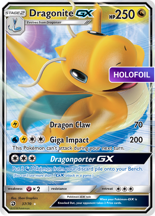 Dragonite-GX (DRM) #37 [EN/H] s/o