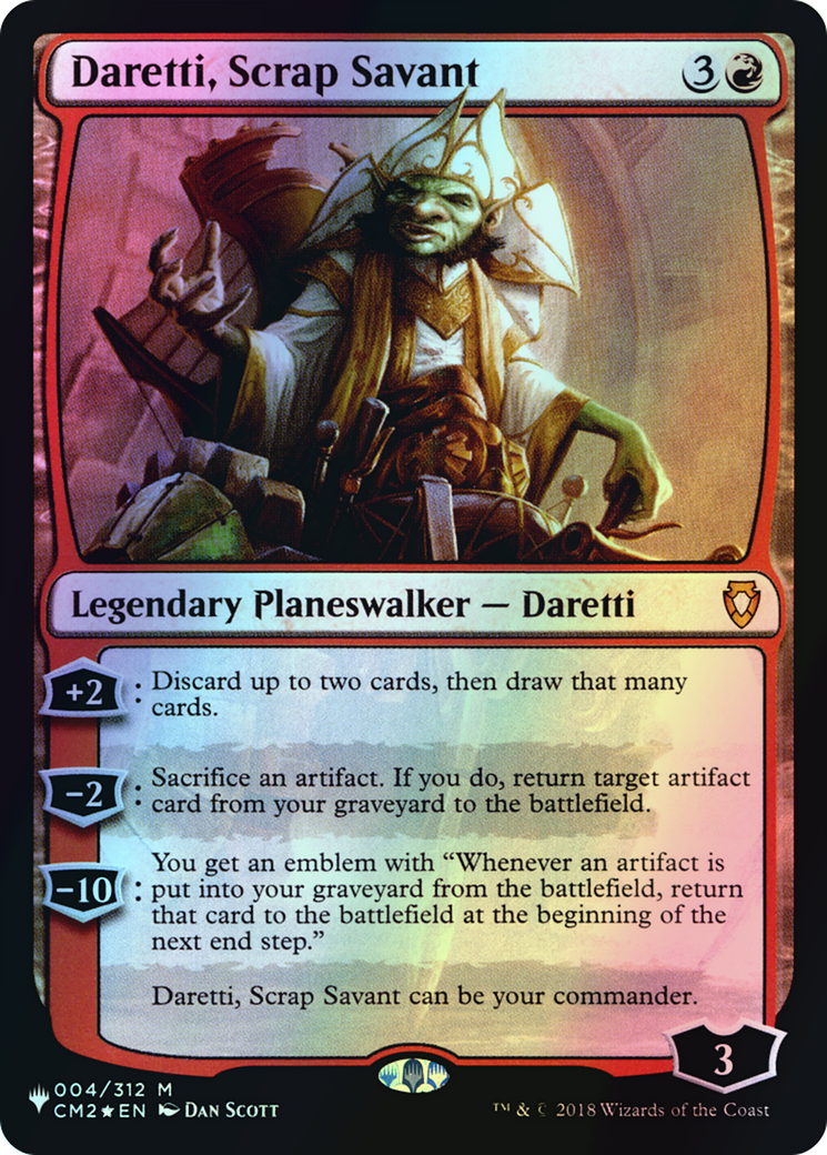 Daretti, Scrap Savant (PLST) #CM2-4 [EN/F] s/o
