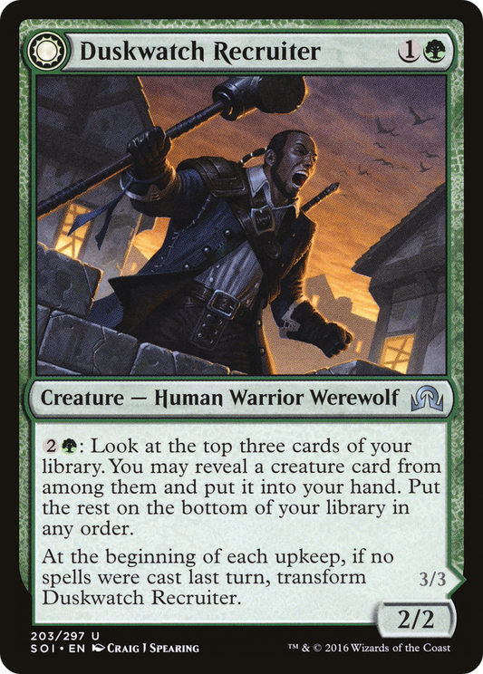 Duskwatch Recruiter // Krallenhorde Howler (SOI) #203 [EN/N] s/o