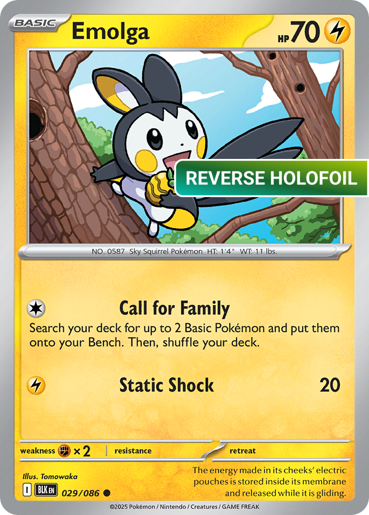 Emolga (BLK) #29 [EN/R]