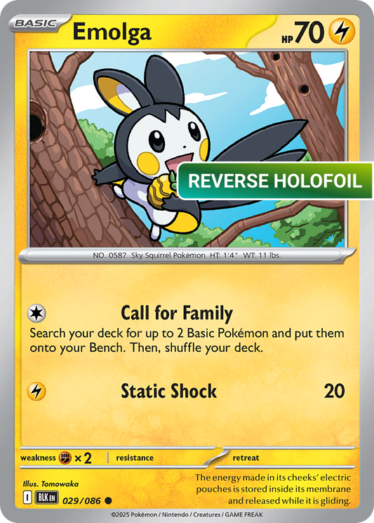 Emolga (BLK) #29 [EN/R]