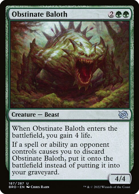 Obstinate Baloth (BRO) #187 [EN/N]