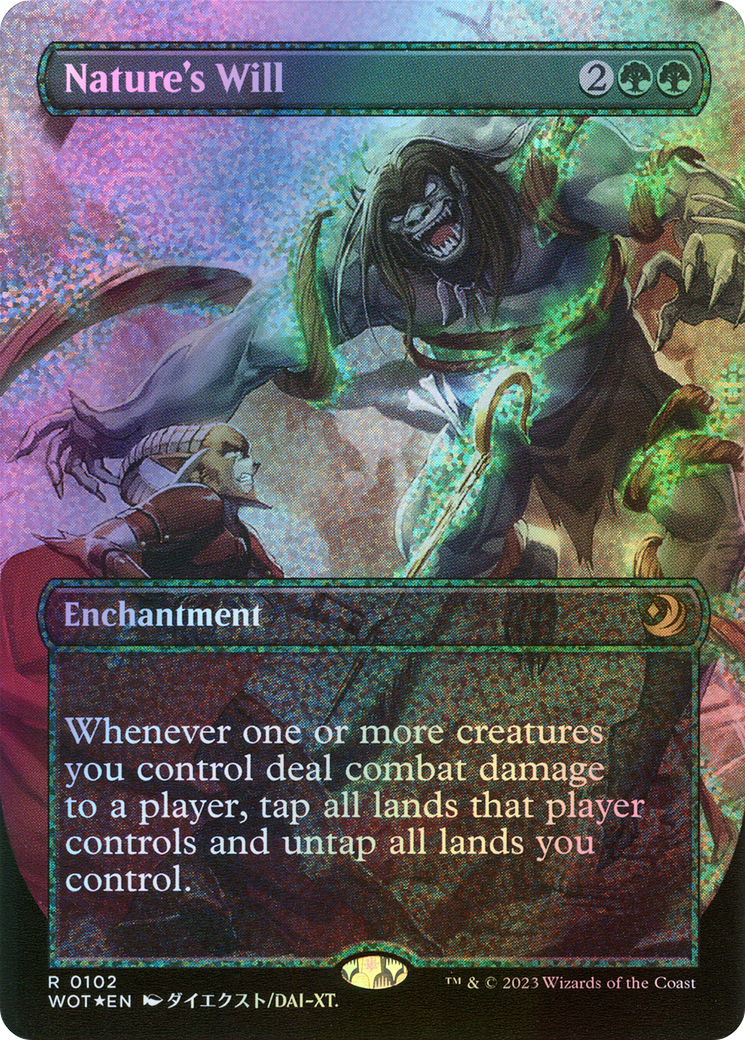Nature's Will - Confetti Foil (WOT) #102 [EN/F] s/o
