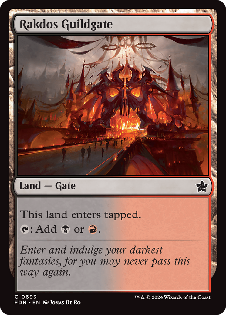 Rakdos Guildgate (FDN) #693 [EN/N]