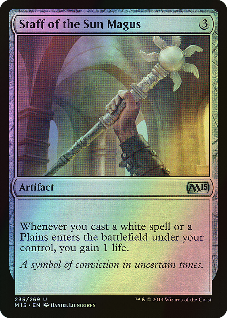 Staff of the Sun Magus (M15) #235 [EN/F]
