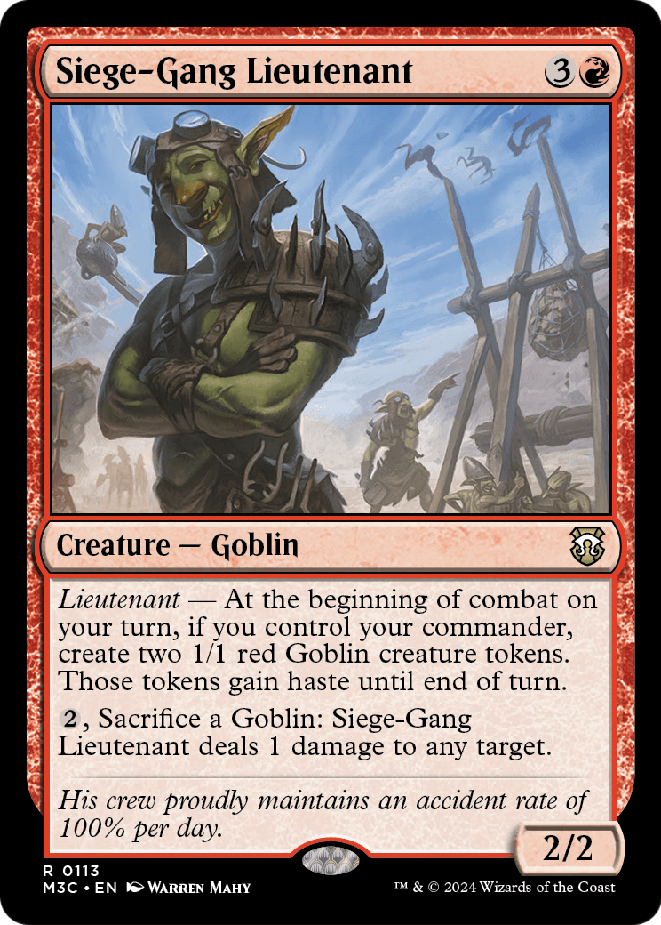 Siege-Gang Lieutenant (M3C) #113 [EN/N]