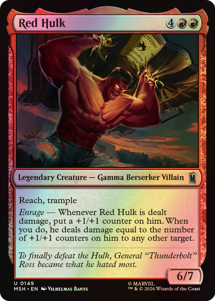 Red Hulk (MSH) #149 [EN/F] s/o