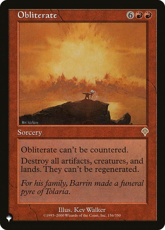 Obliterate (PLST) #INV-156 [EN/N] s/o