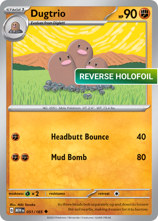 Dugtrio (MEW) #051 [EN/R] s/o