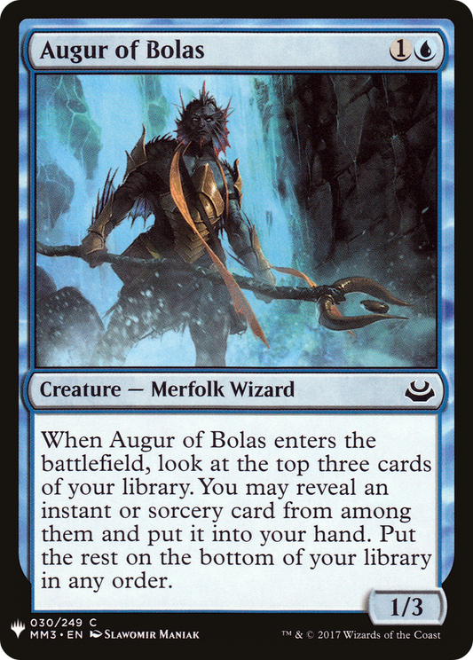 Augur of Bolas (PLST) #MM3-30 [EN/N] s/o