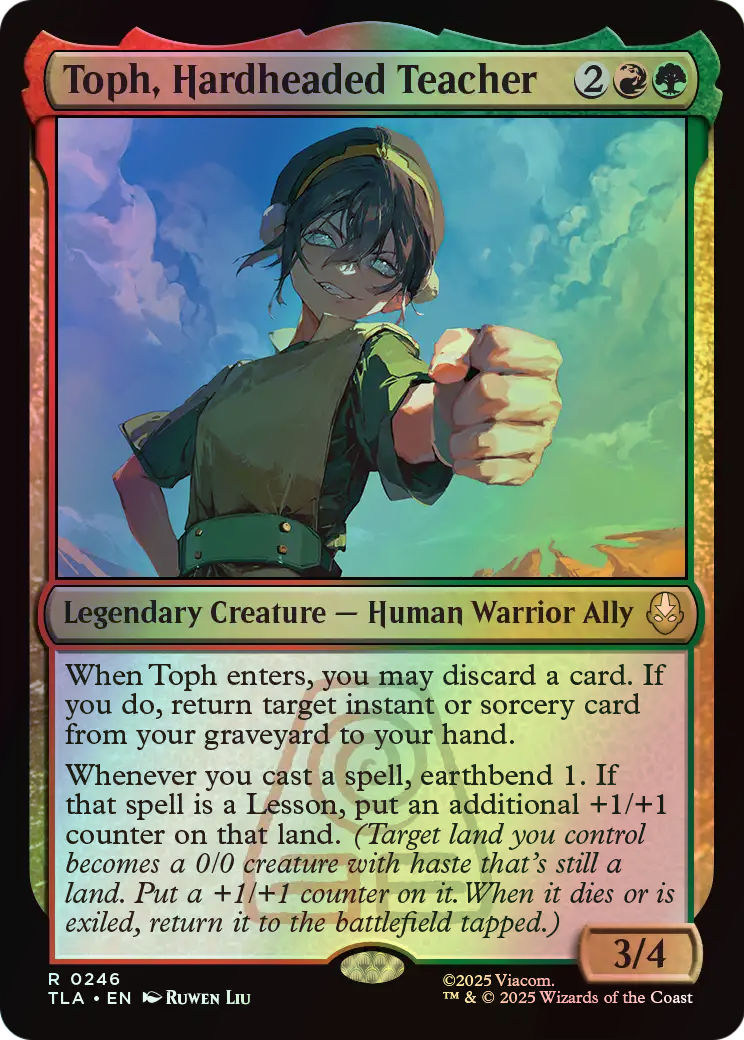 Toph, Hardheaded Teacher (TLA) #246 [EN/F] s/o