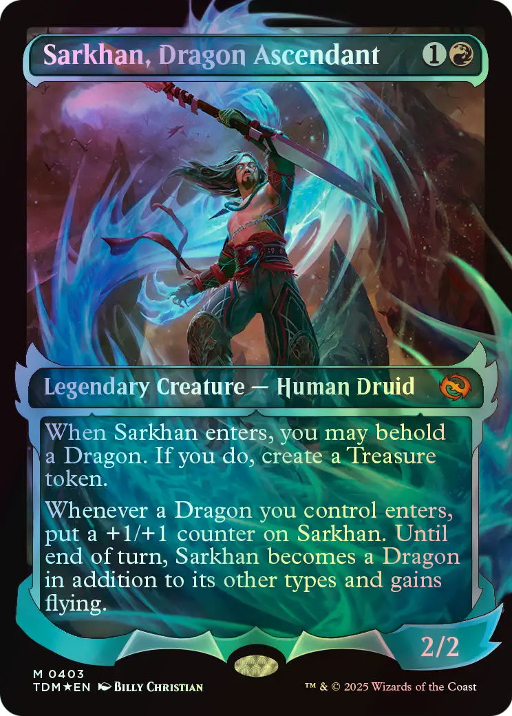 Sarkhan, Dragon Ascendant (TDM) #403 [EN/F] s/o