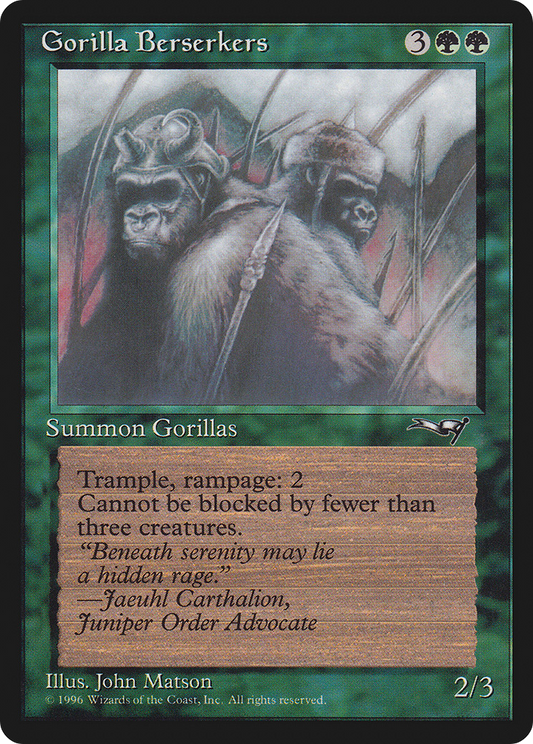 Gorilla Berserkers (ALL) #93b [EN/N]