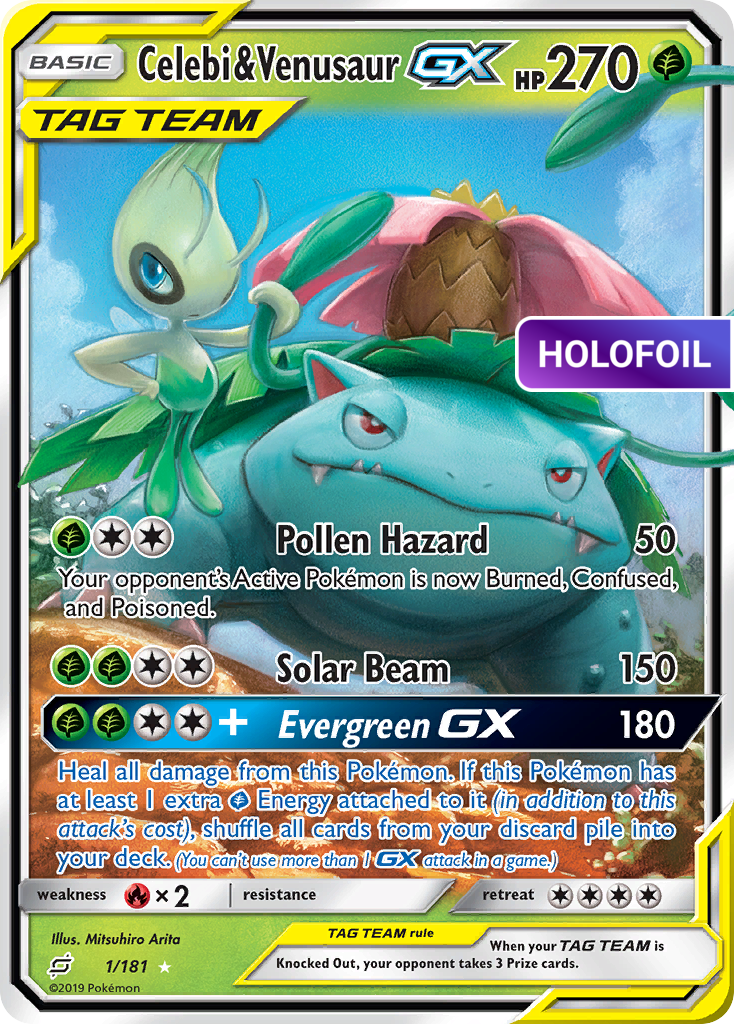 Celebi & Venusaur-GX (TEU) #1 [EN/H]