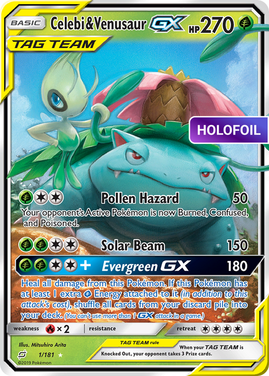 Celebi & Venusaur-GX (TEU) #1 [EN/H]