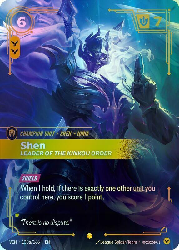 Shen, Leader of the Kinkou Order (Alternate Art) (VEN) #138a [EN/F] s/o