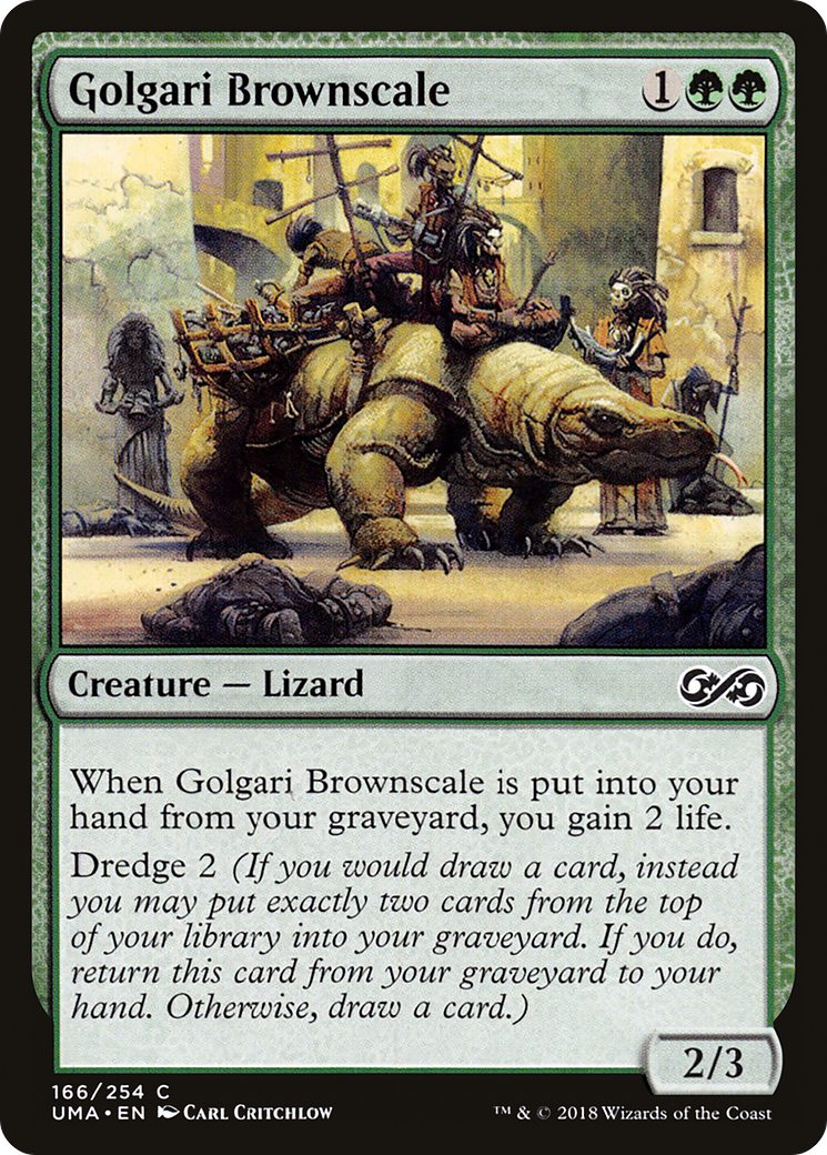 Golgari Brownscale (UMA) #166 [EN/N]
