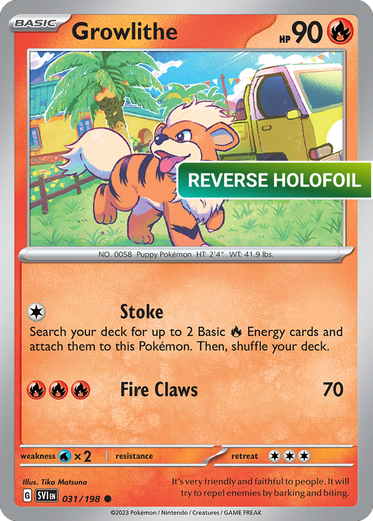 Growlithe - 031/198 (SVI) #031 [EN/R] s/o