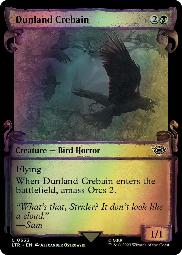 Dunland Crebain - Silver Foil (LTR) #533 [EN/F]
