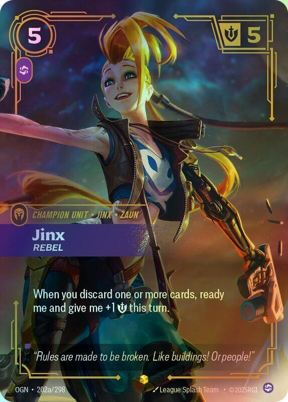Jinx - Rebel (Alternate Art) (OGN) #202a [EN/F]