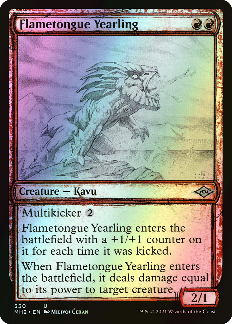 Flametongue Yearling (MH2) #350 [EN/F]