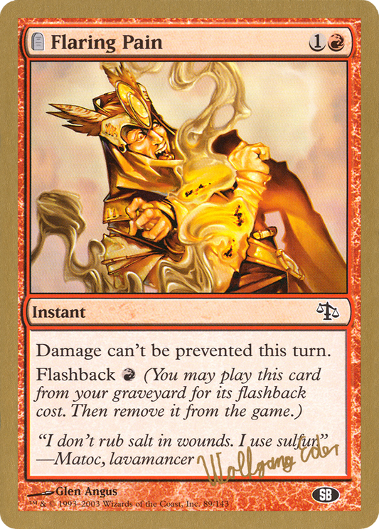 Flaring Pain (WC03) #we89sb [EN/N] s/o