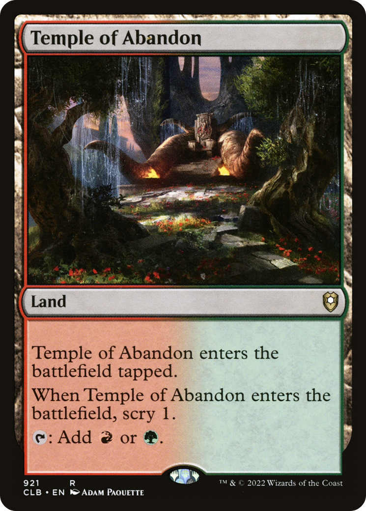 Temple of Abandon (CLB) #921 [EN/N] s/o