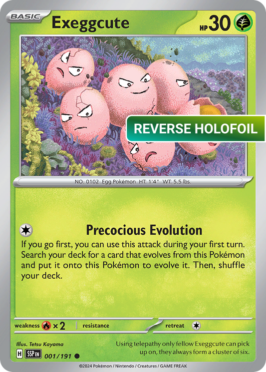 Exeggcute - 001/191 (SSP) #001 [EN/R] s/o