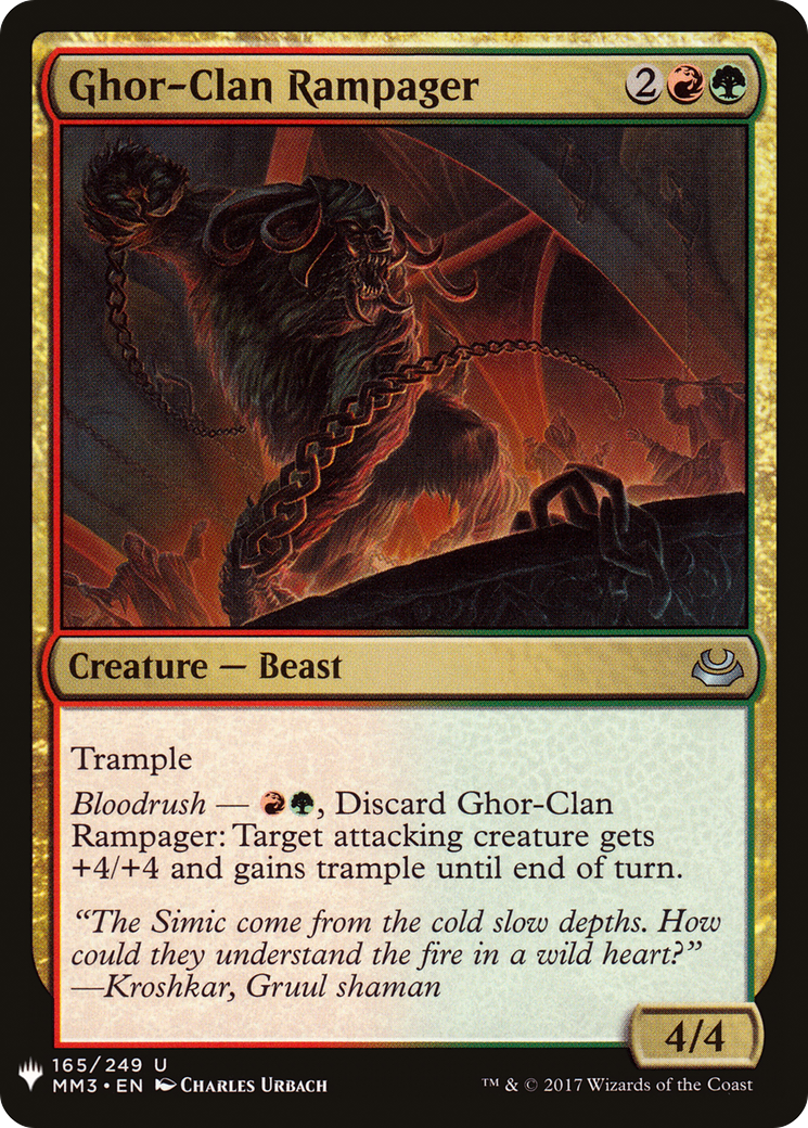 Ghor-Clan Rampager (PLST) #MM3-165 [EN/N]