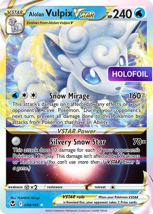 Alolan Vulpix VSTAR (SIT) #034 [EN/H] s/o