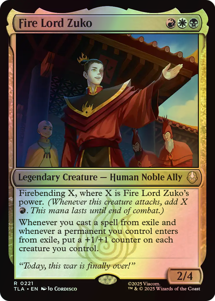 Fire Lord Zuko (TLA) #221 [EN/F] s/o