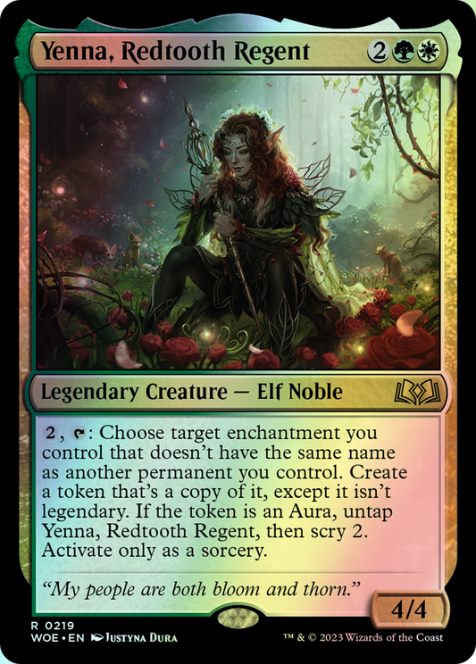 Yenna, Redtooth Regent (WOE) #219 [EN/F] s/o