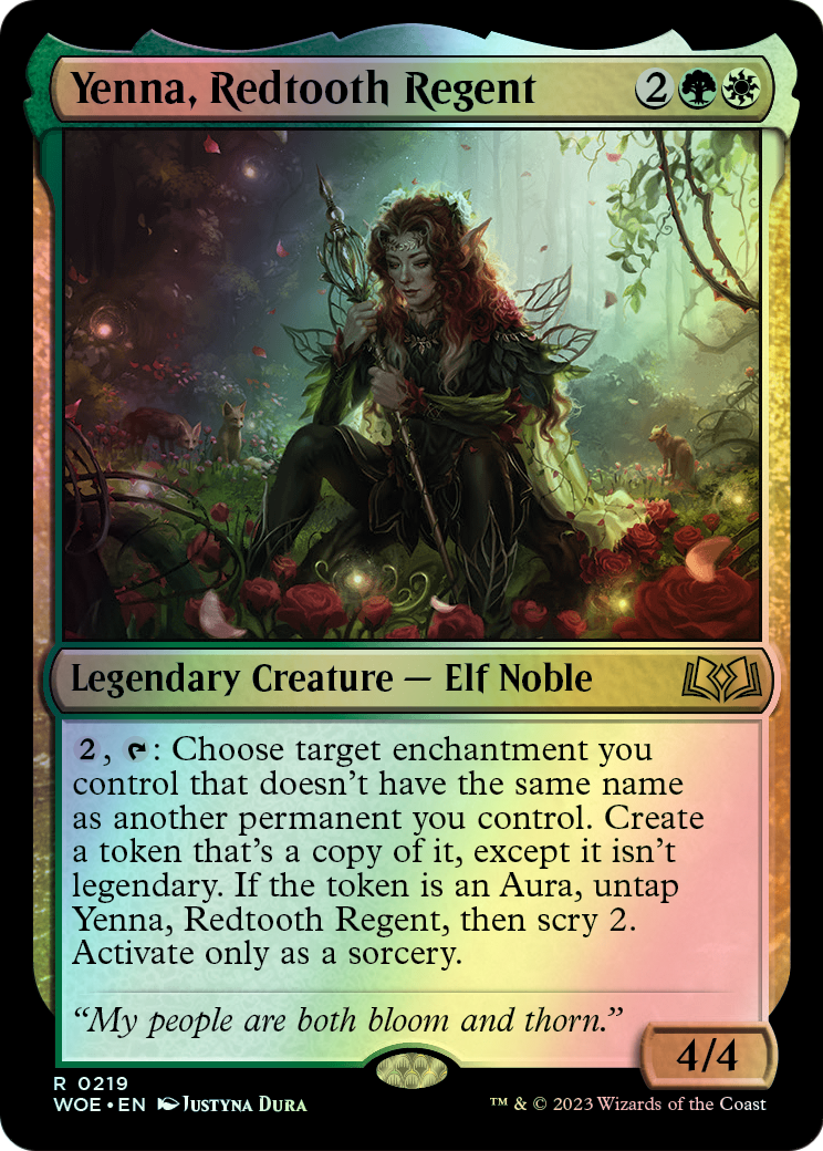 Yenna, Redtooth Regent (WOE) #219 [EN/F] s/o