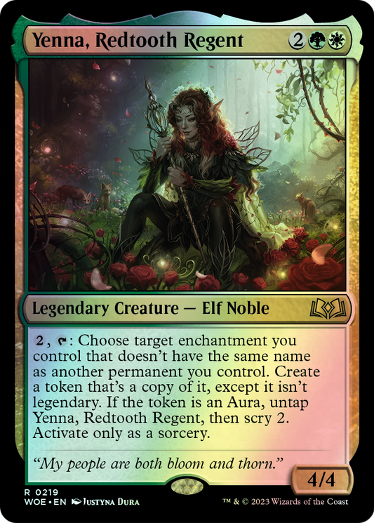 Yenna, Redtooth Regent (WOE) #219 [EN/F] s/o