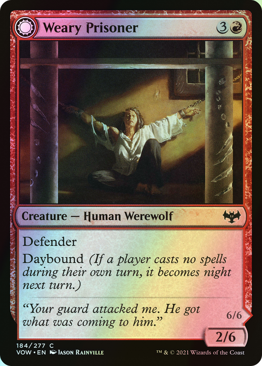 Weary Prisoner // Wrathful Jailbreaker (VOW) #184 [EN/F]