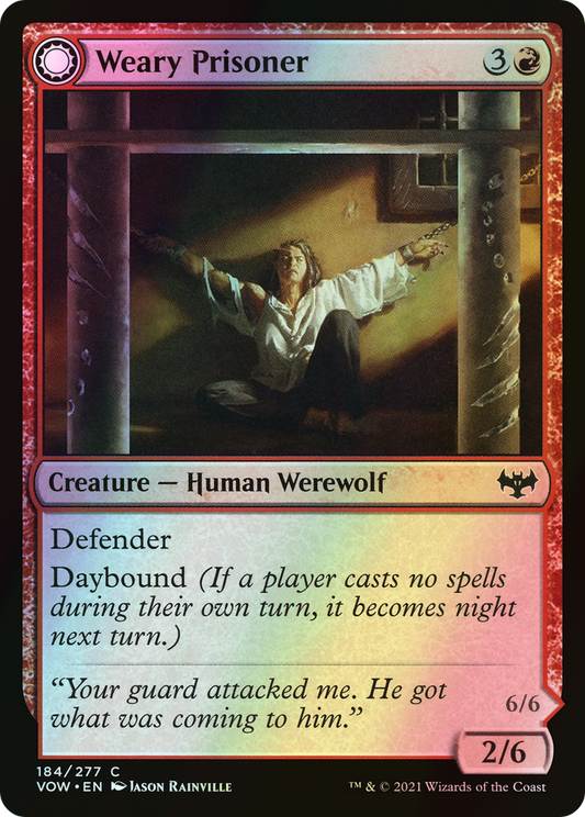 Weary Prisoner // Wrathful Jailbreaker (VOW) #184 [EN/F]
