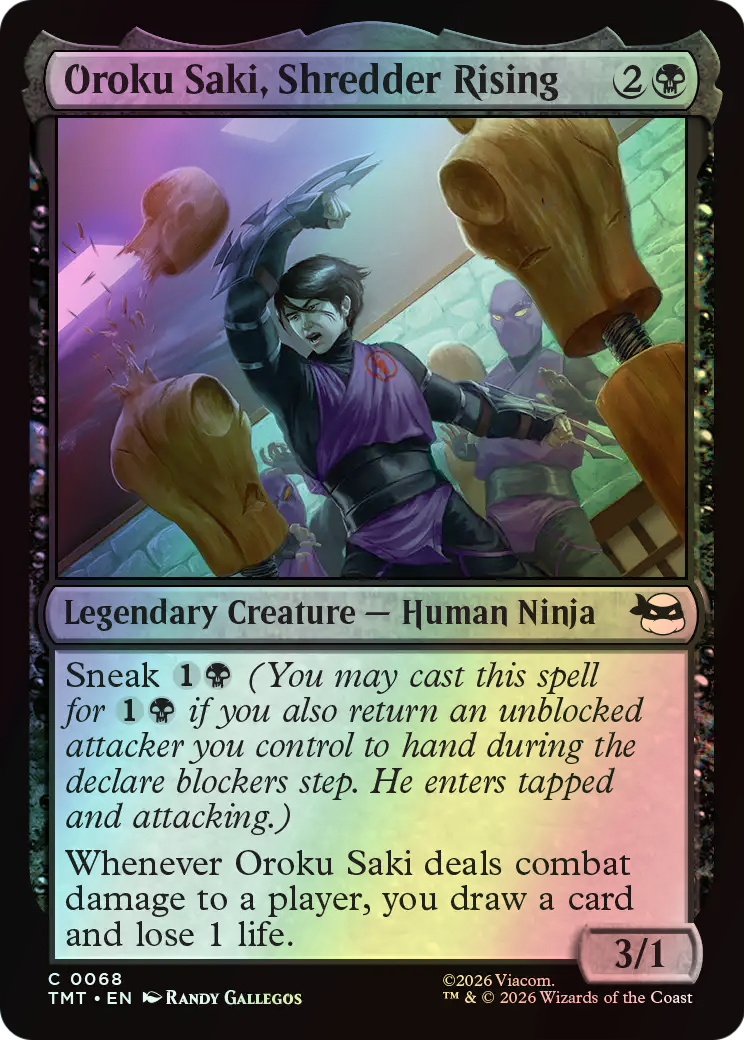 Oroku Saki, Shredder Rising (TMT) #68 [EN/F] s/o