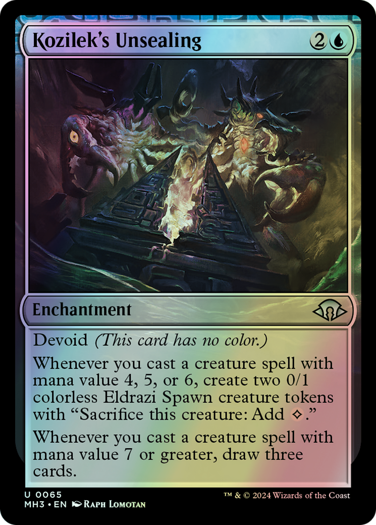Kozilek's Unsealing (MH3) #65 [EN/F] s/o