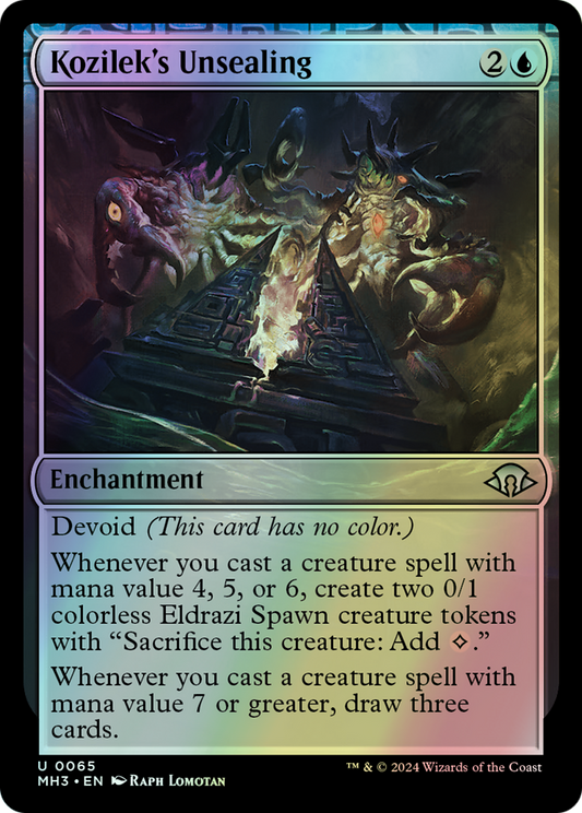 Kozilek's Unsealing (MH3) #65 [EN/F] s/o